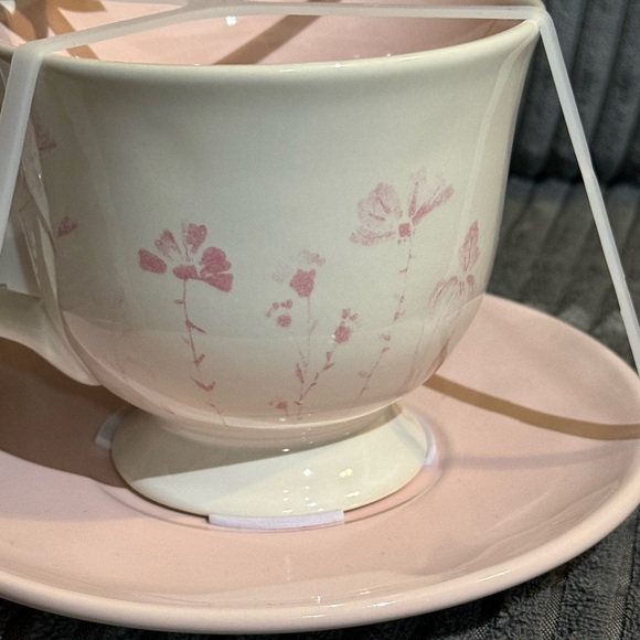 Rae Dunn Pink Blossom Teacup and Saucer - Picture 5 of 7